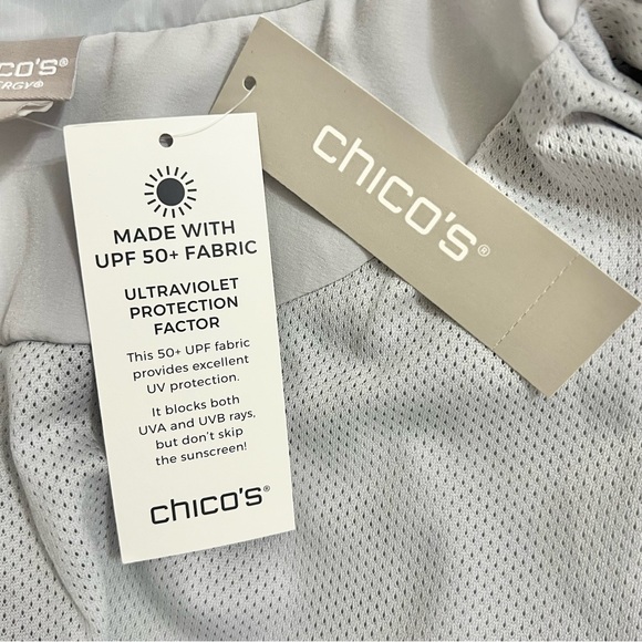 Chico’s Zenergy Camo Mix Jacket Chic Resortwear Beach - Picture 13 of 15